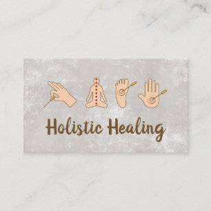 Acupuncture Pressure Points   Holistic Medicine Business Card