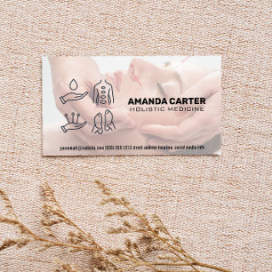 Acupuncture Session   Holistic Healing Business Card