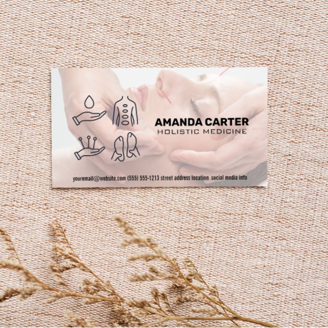 Acupuncture Session | Holistic Healing Business Card (Creator Uploaded)