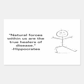 Acupuncture sticky rectangular sticker