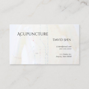 Acupuncture torso and arms business card
