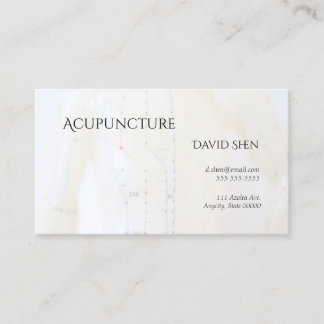 Acupuncture torso and arms business card