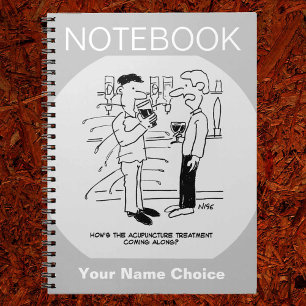 Acupuncture Treatment Cartoon Notebook