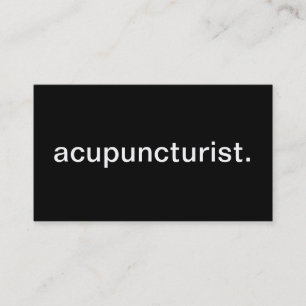 Acupuncturist Business Card