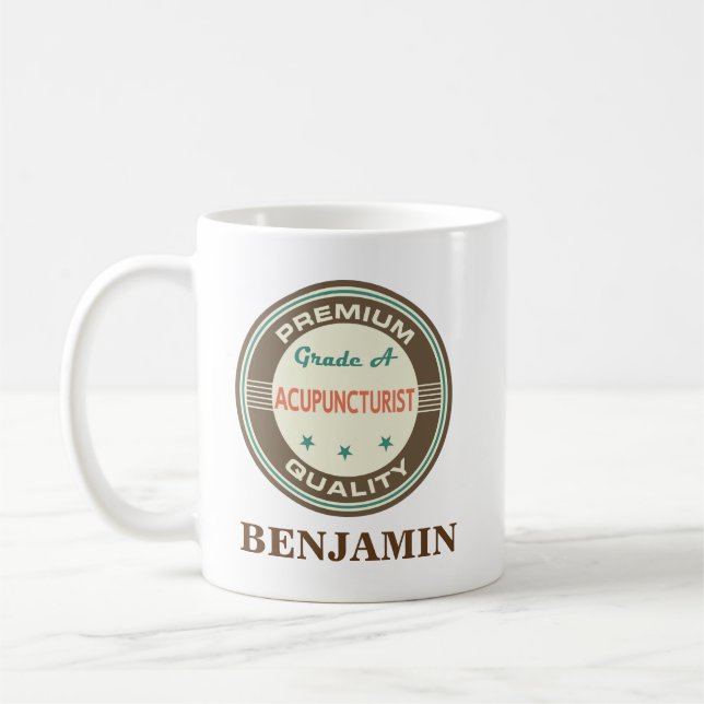 Acupuncturist Personalised Office Mug Gift (Left)