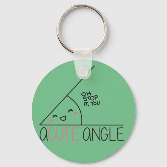Acute Angle Keychain (Front)