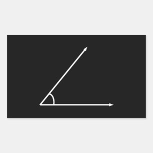 Acute Angle Rectangular Sticker