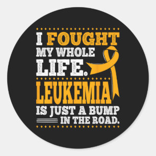 Acute Leukaemia Awareness Leukaemia Tee Classic Round Sticker