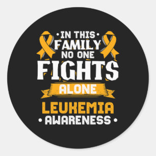 Acute Leukaemia Leukaemia Awareness Classic Round Sticker