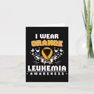 Acute Leukaemia Survivor Leukaemia Awareness Ribbo Card