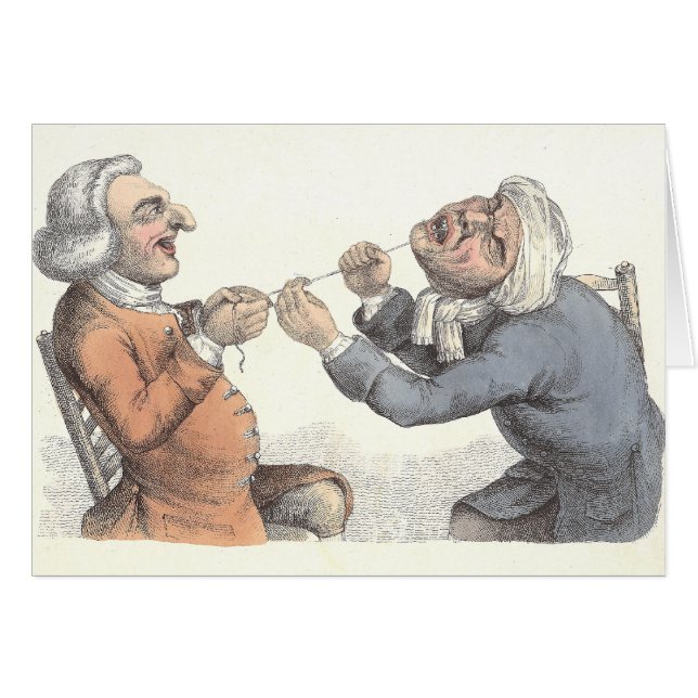 "Acute Pain" Dentistry Card by Edward Orme 1810 (Front Horizontal)