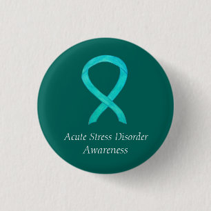 Acute Stress Disorder Awareness Ribbon Custom Pin