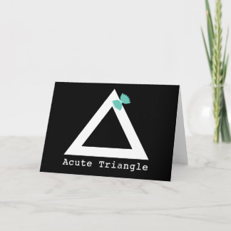 Acute Triangle Greeting Card