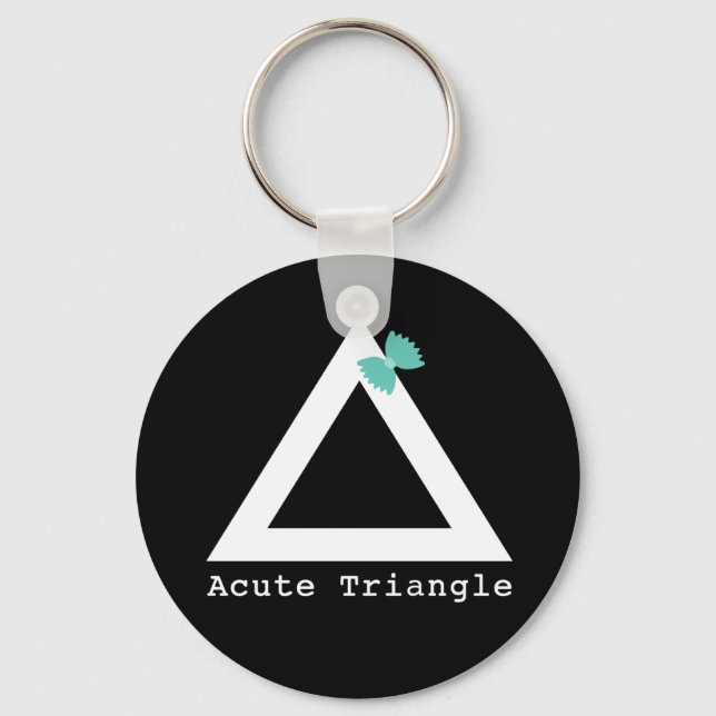 Acute Triangle Keychain (Front)