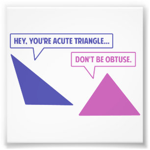 Acute Triangle Obtuse Angle Photo Print