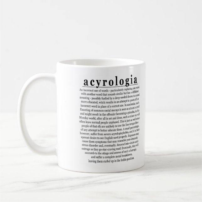 Acyrologia mug (Left)