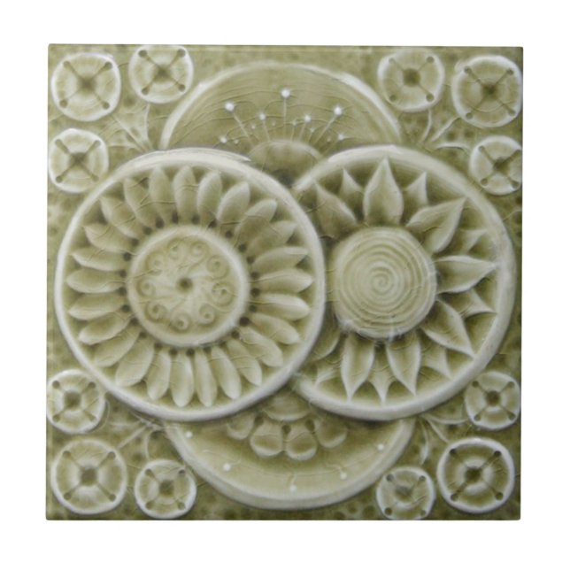 AD035 Art Deco Reproduction Ceramic Tile (Front)