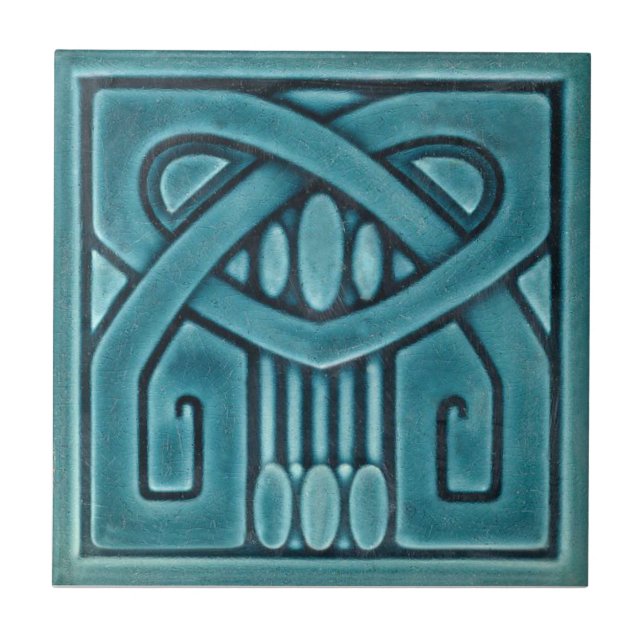 AD041 Art Deco Reproduction Ceramic Tile (Front)
