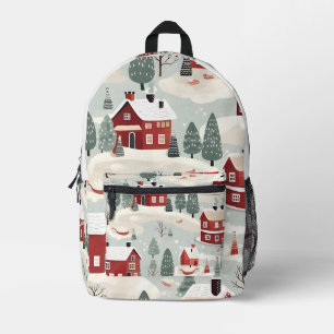 AD 002 - Christmas digital graphic pattern Printed Backpack