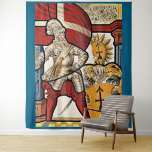 AD 1600 Swiss soldier print Tapestry