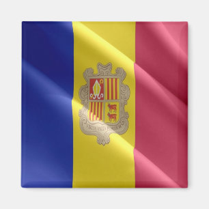 AD - Andorra - Flag waving Magnet