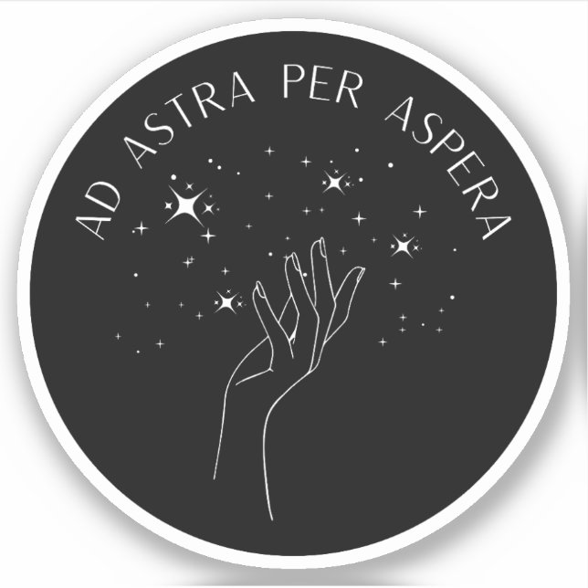 Ad Astra Per Aspera | Latin Stoic Quote  (Front)