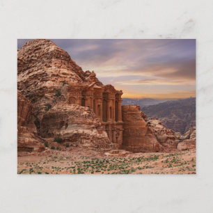 Ad Deir, Petra, Jordan Ancient Rock Building Postcard