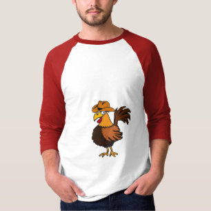 AD- Funny Rooster in a Cowboy Hat Shirt