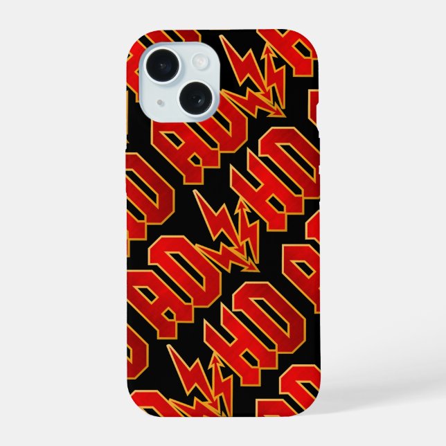 "AD/HD" rock iPhone 15 Case (Back)