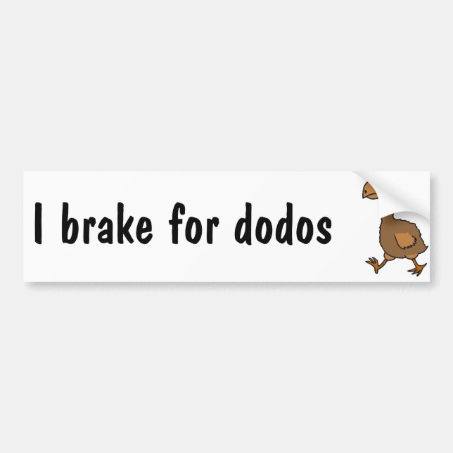 AD- Hilarious Dodo Bird Design Bumper Sticker (Front)