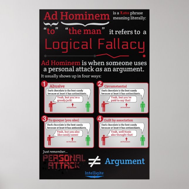 Ad Hominem Poster (Front)