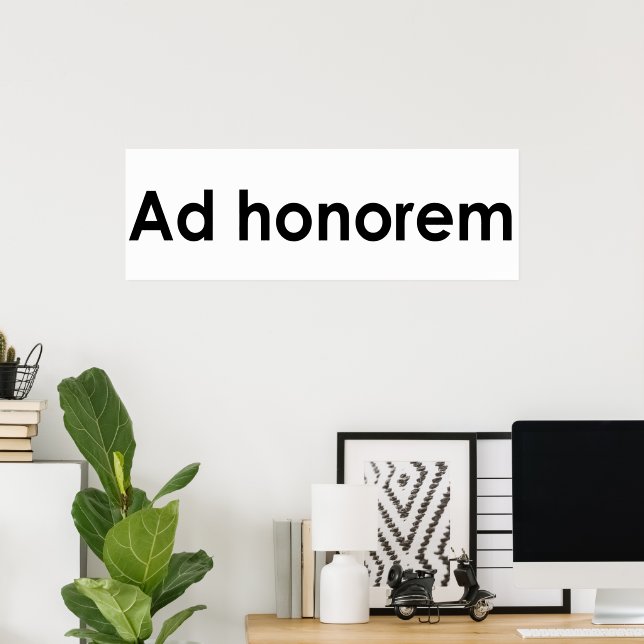 Ad honorem poster (Home Office)