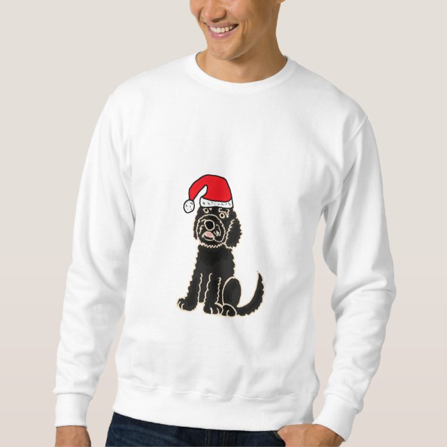 AD- Labradoodle in Santa Hat Shirt (Front)