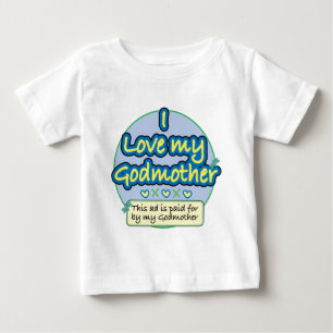 Ad paid for by my Godmother blue Baby T-Shirt