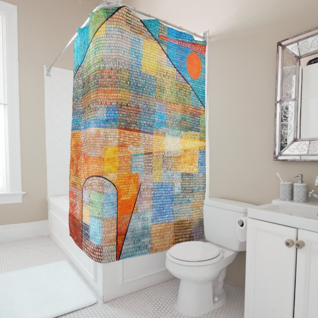 Ad Parnassum, Paul Klee Shower Curtain (In Situ)