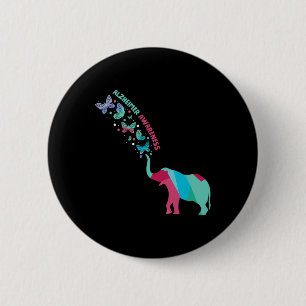 Ad Patient Disorder Butterfly Elephant 6 Cm Round Badge