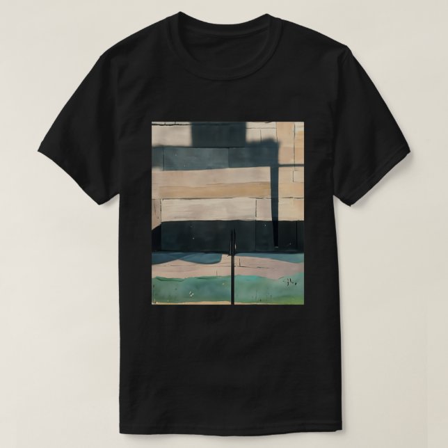 Ad Reinhardt AI Stone Wall City Day Abstract Art G T-Shirt (Design Front)