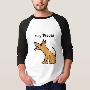 AD- Say Please Biting Dog Shirt