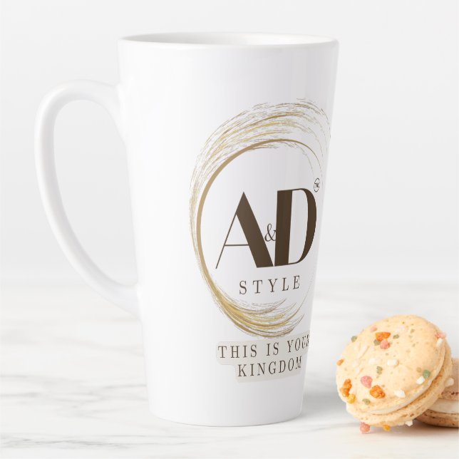 "AD Style – This Is Your Kingdom" Premium Design Latte Mug (In Situ)
