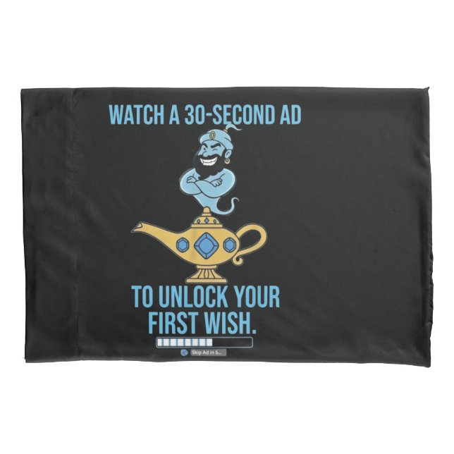 Ad supported magic the genie collection pillowcase (Front)