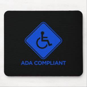ADA Compliant Accessibility Disabled Compliance Ac Mouse Mat