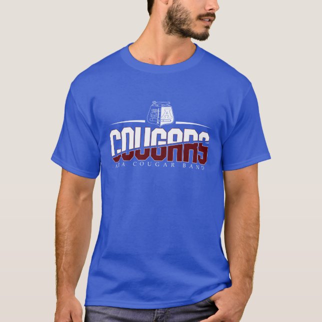 Ada Cougar Band Deep Royal Classic Men T-shirt (Front)