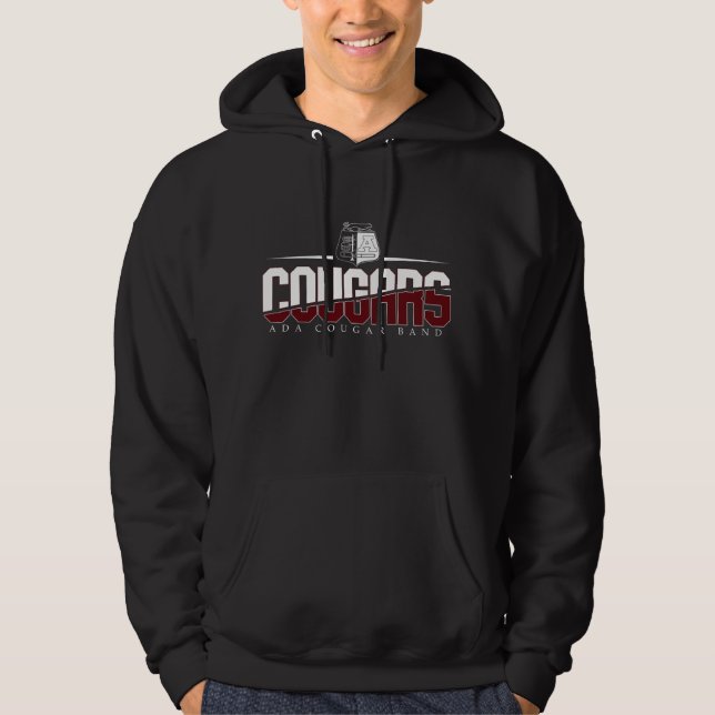 Ada Cougar Band Hooded Sweatshirt Black (Front)