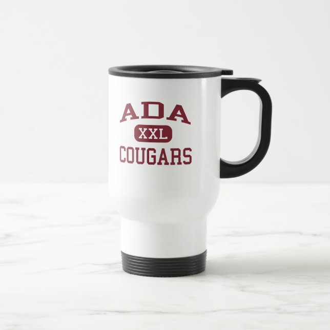 Ada - Cougars - Junior High School - Ada Oklahoma Travel Mug (Right)