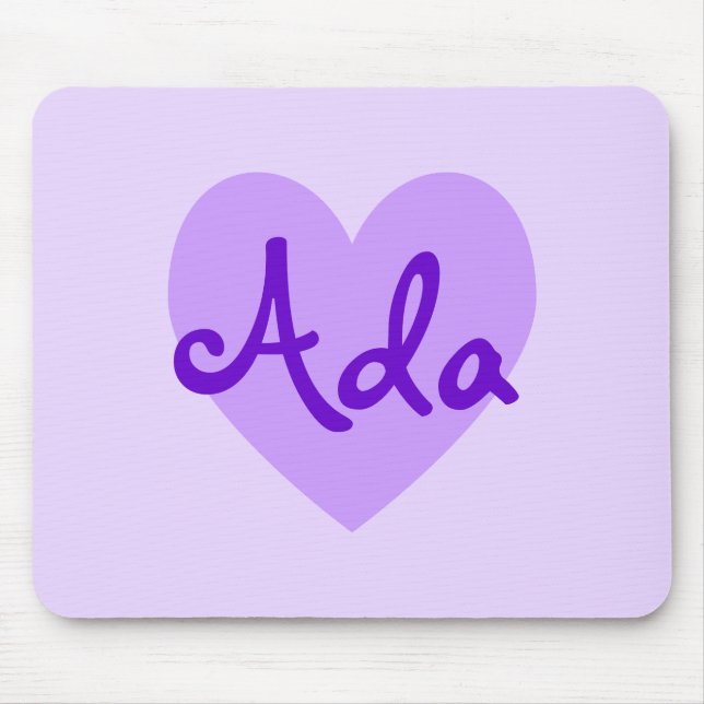 Ada in Purple Mouse Mat (Front)