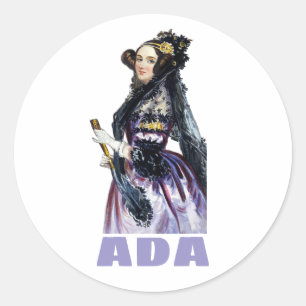 Ada Lovelace Classic Round Sticker