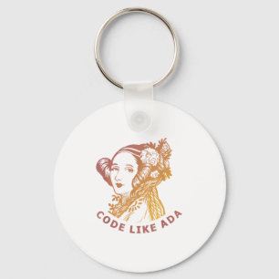 Ada Lovelace Dawn Gradient Code Like Ada  Key Ring