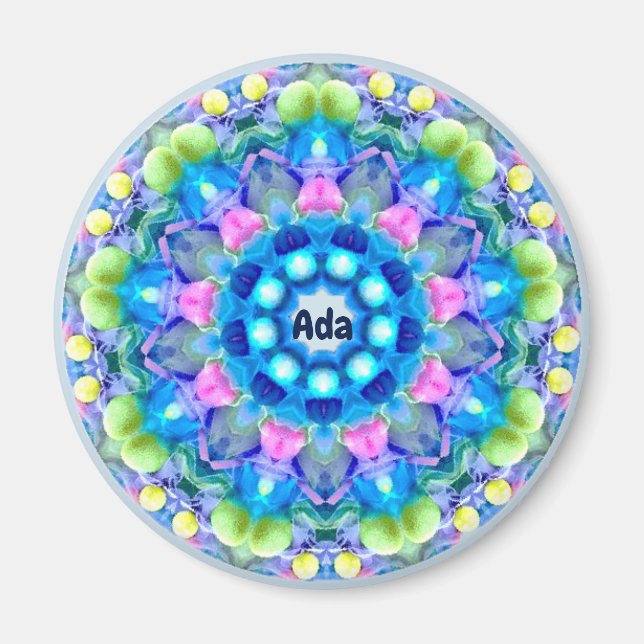 ADA ~ Personalized Easter Pattern Fractal ~ Magnet (Front)