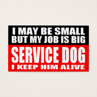 ADA Service Dog Information Cards