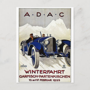 ADAC Vintage Automobile Advertisement 1925 Postcard